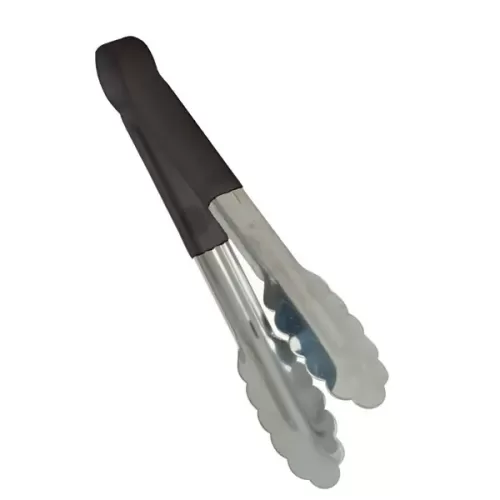 Heavy-Duty Utility Tongs with Plastic Handle 12"