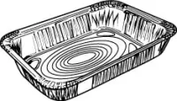 Aluminum Pan Half Deep 100/Cs.