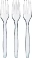 Fork, Plastic, Clear, H/D, 1000 Case