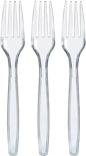 Fork, Plastic, Clear, H/D, 1000 Case