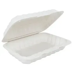 White Hinged Container 