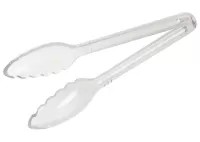 PC Clear Serving Tong 9", Curved