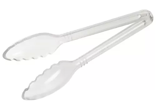 PC Clear Serving Tong 9", Curved