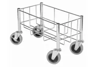 Wire Cart For Slender Trash Cans