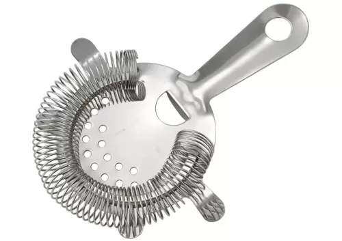 Bar Strainer, 4 Prongs, Stainless Steel