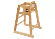 Stacking Wood High Chair Natural 