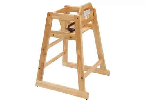 Stacking Wood High Chair Natural 