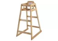 Natural Wood Pub-Height High Chair