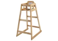 Natural Wood Pub-Height High Chair