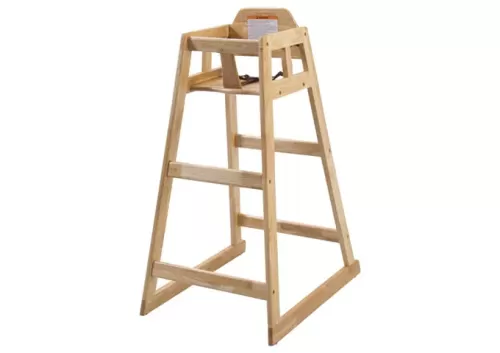 Natural Wood Pub-Height High Chair