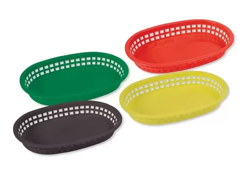 Oval Platter Baskets, 10-3/4″ x 7-1/4″ x 1-1/2″