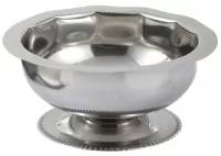 Sherbet Dish, 3-1/2oz, Stainless Steel