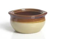 Onion Soup Crock Two Tone 12 oz.