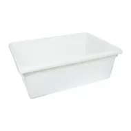 White Polypropylene Food Storage Box Full Size 9" Deep